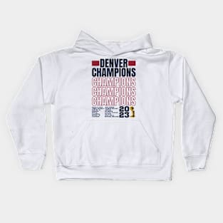 Denver Nuggets Champions 2023 Edition 2 Kids Hoodie